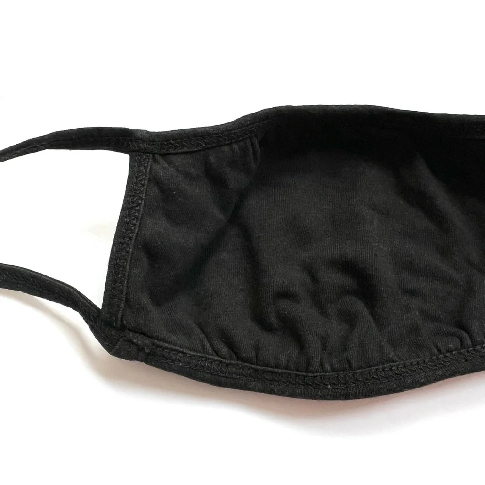 Black Fabric Face Mask